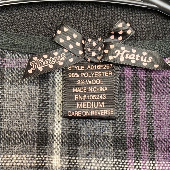 Bomber Plaid Jacket - Picture 3 of 4